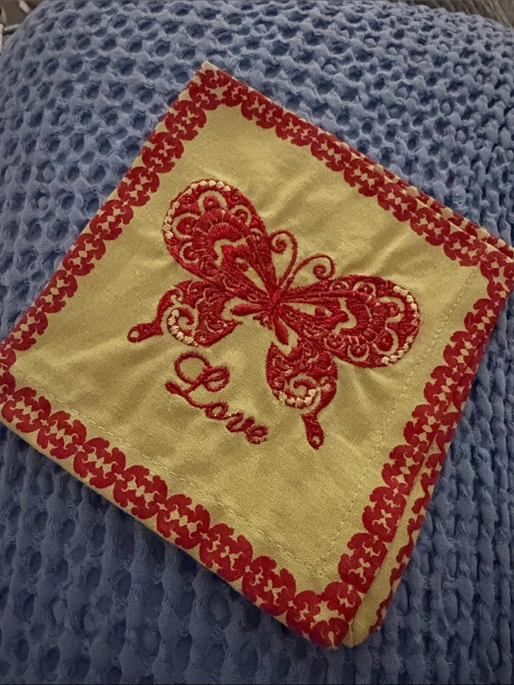 Teavana tea towel : Decorative Embroidered Set - Multicolor : rare